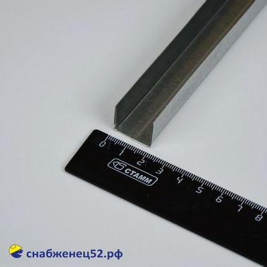 Профиль (0,6мм полимер.) потолочный направляющий ППН 20*17 (3м)